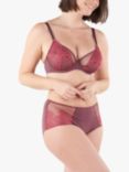 Maison Lejaby Floral Lace Underwired Full Cup Bra, Burgundy