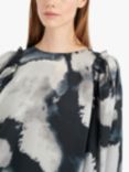 InWear Aven Wing Sleeve Blouse, Grey Giant Splash