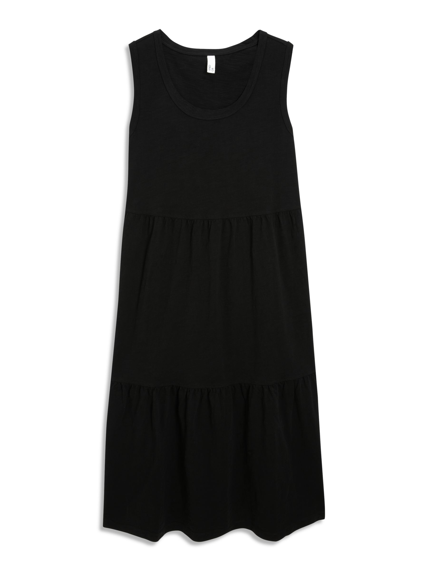 AND/OR Bernie Sleeveless Jersey Dress, Black, 6
