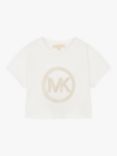 Michael Kors Kids' Stud Logo T-Shirt, Off White
