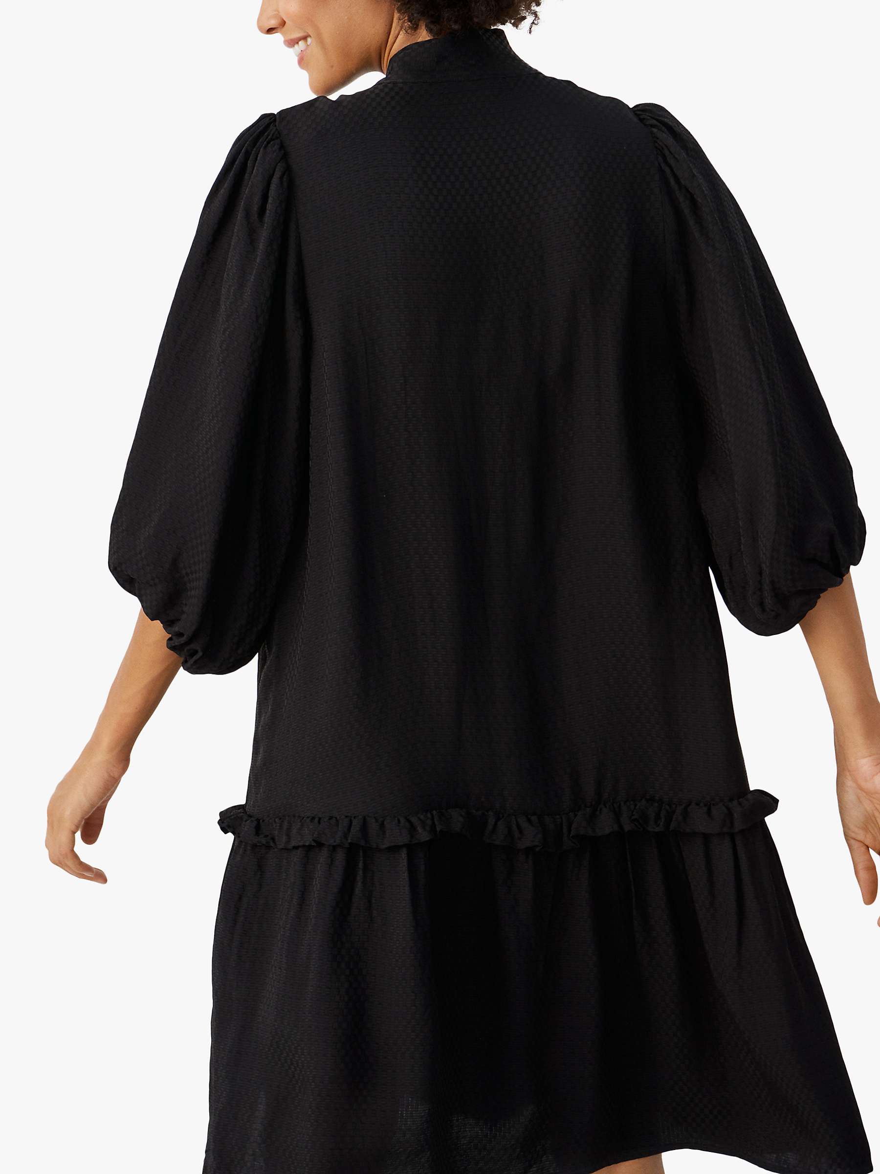 Buy Part Two Tisha Relaxed Fit Half Sleeve Knee Length Dress, Black Online at johnlewis.com