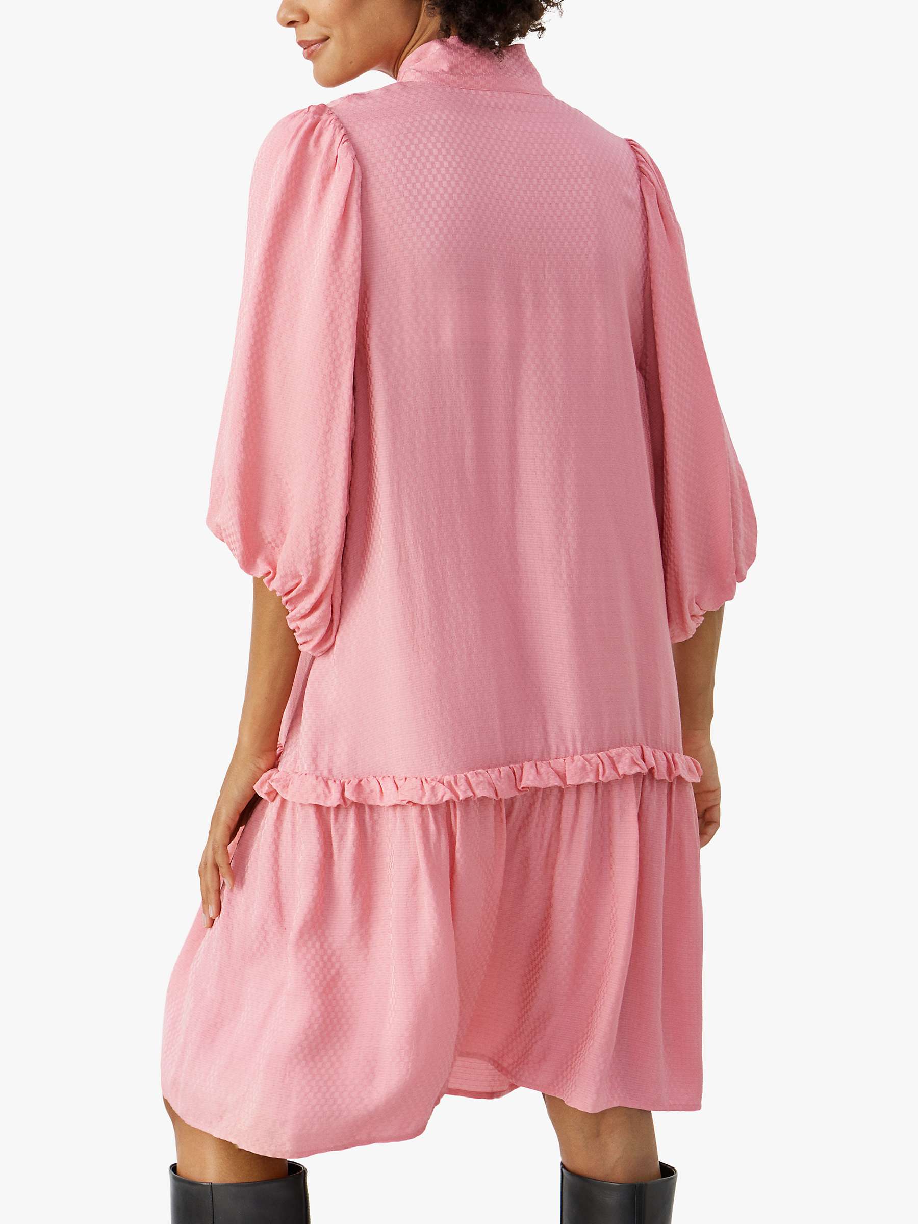 Buy Part Two Tisha Relaxed Fit Half Sleeve Knee Length Dress, Flamingo Plume Online at johnlewis.com
