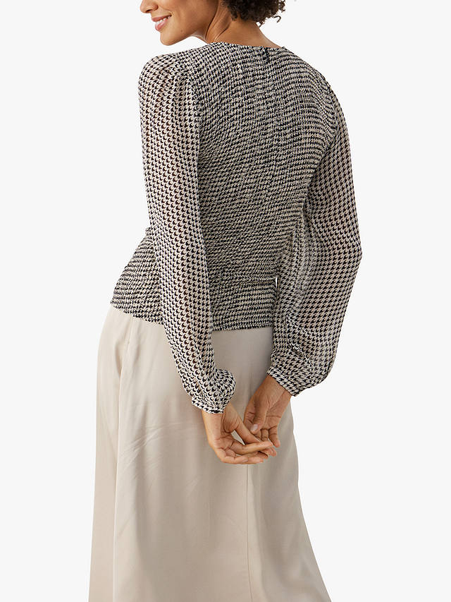 Part Two Thira Houndstooth Blouse, Multi