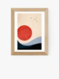 EAST END PRINTS Kubistika 'Seaside Memories' Framed Print