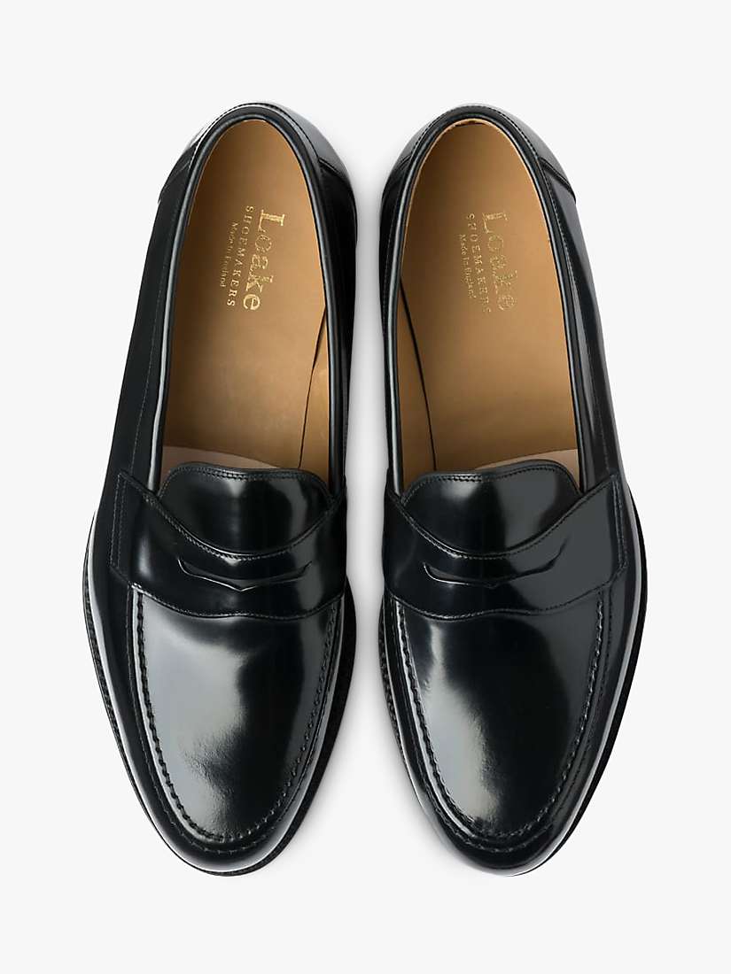 Buy Loake Imperial Leather Loafers, Black Online at johnlewis.com