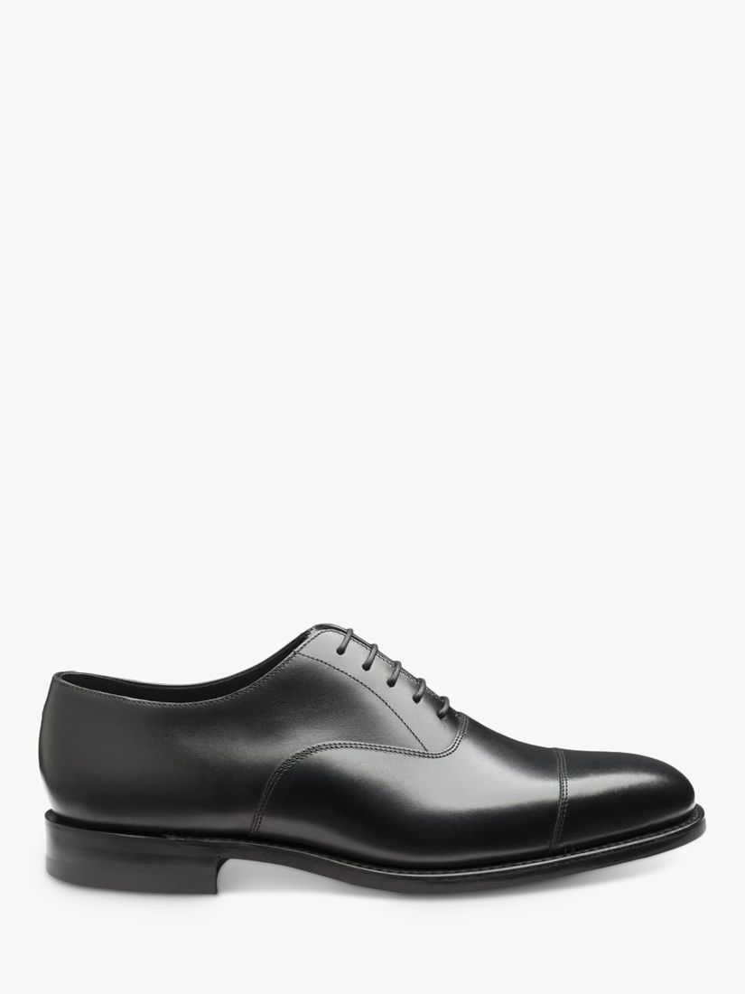 Loake Aldwych Wide Fit Oxford Shoes, Black at John Lewis & Partners