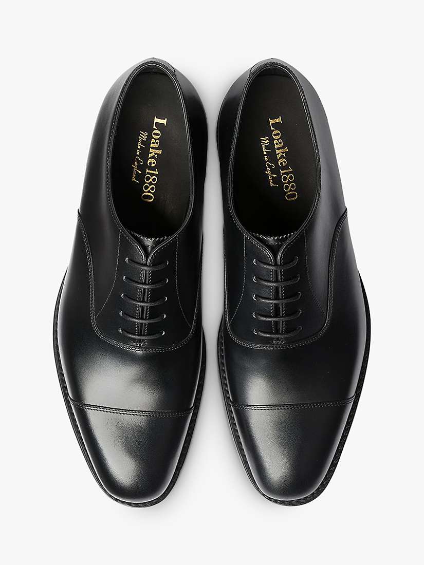 Buy Loake Aldwych Wide Fit Oxford Shoes, Black Online at johnlewis.com