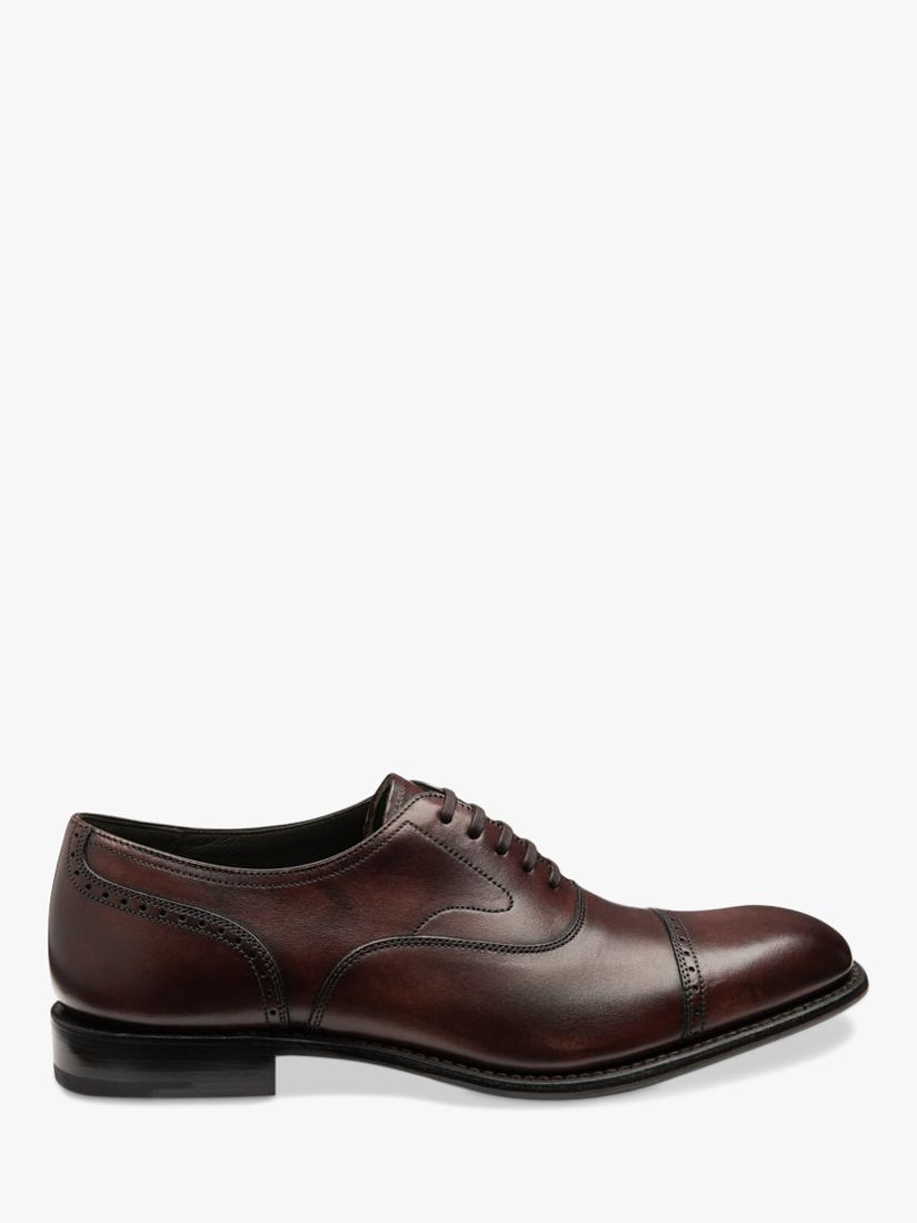 Loake Hughes Oxford Shoes, Burgundy at John Lewis & Partners