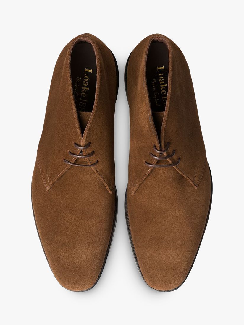 Loake Pimlico Suede Chukka Boots, Brown at John Lewis & Partners