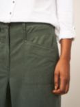 White Stuff Harper Wide Leg Trousers, Dark Green