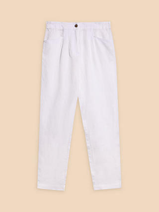 White Stuff Rowena Linen Trousers, White
