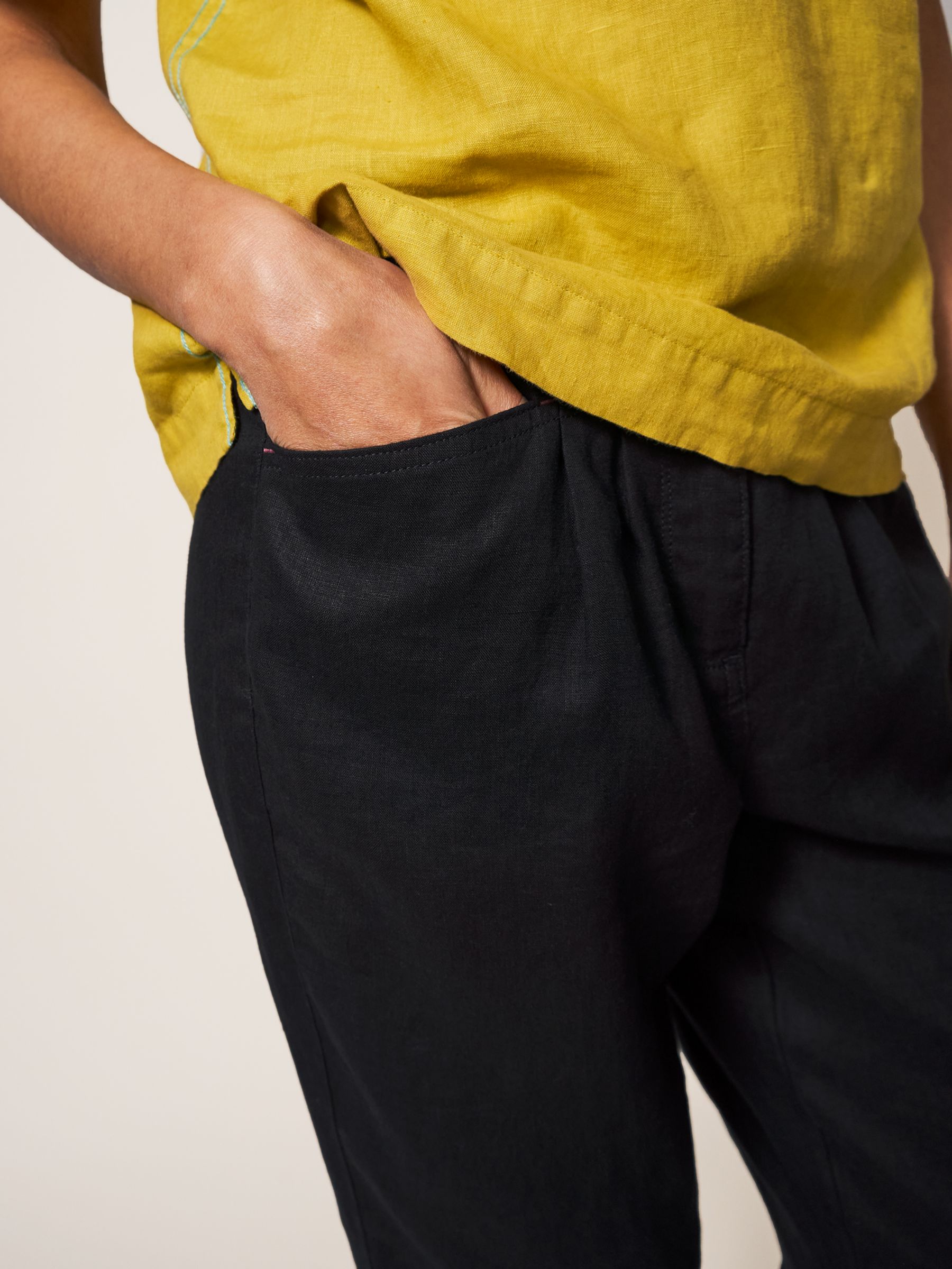 Buy Women's Black Linen Trousers Online