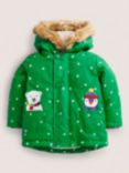Mini Boden Baby Arctic Animals 3-in-1 Coat, Green