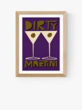 EAST END PRINTS Fox & Velvet 'Dirty Martini' Framed Print