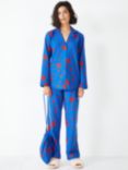 hush Liv Scatter Star Shirt Pyjama Set, Blue