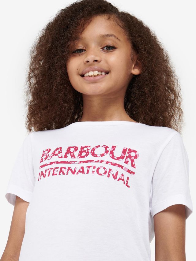 Barbour international sales kids white