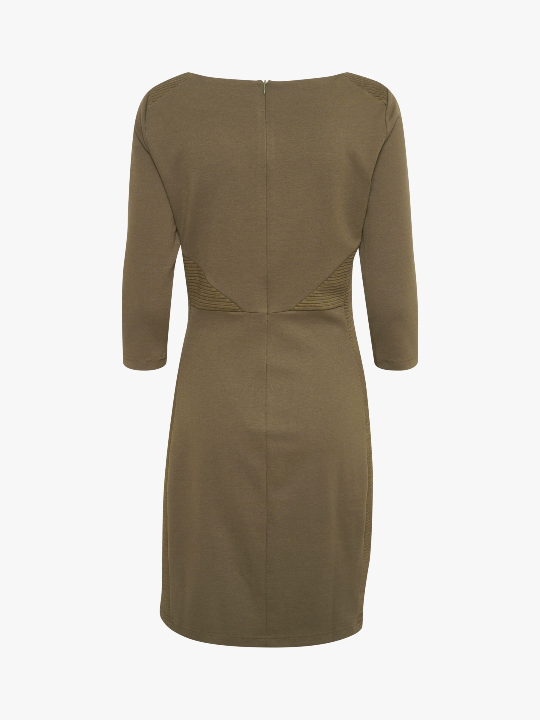 Buy KAFFE Sara Ruched Detail Dress, Canteen Online at johnlewis.com