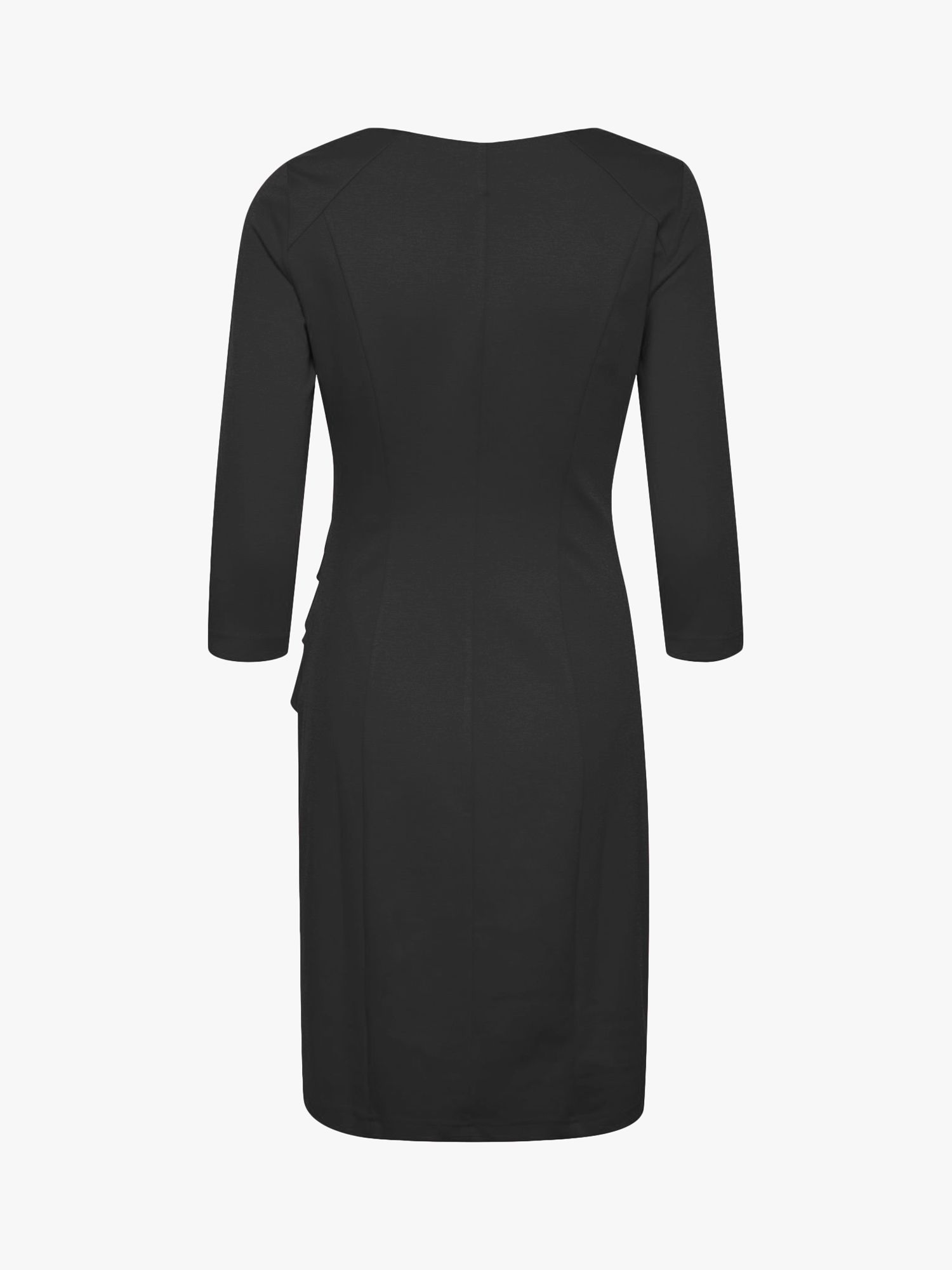 Buy KAFFE India V-Neck Shift Dress, Deep Black Online at johnlewis.com