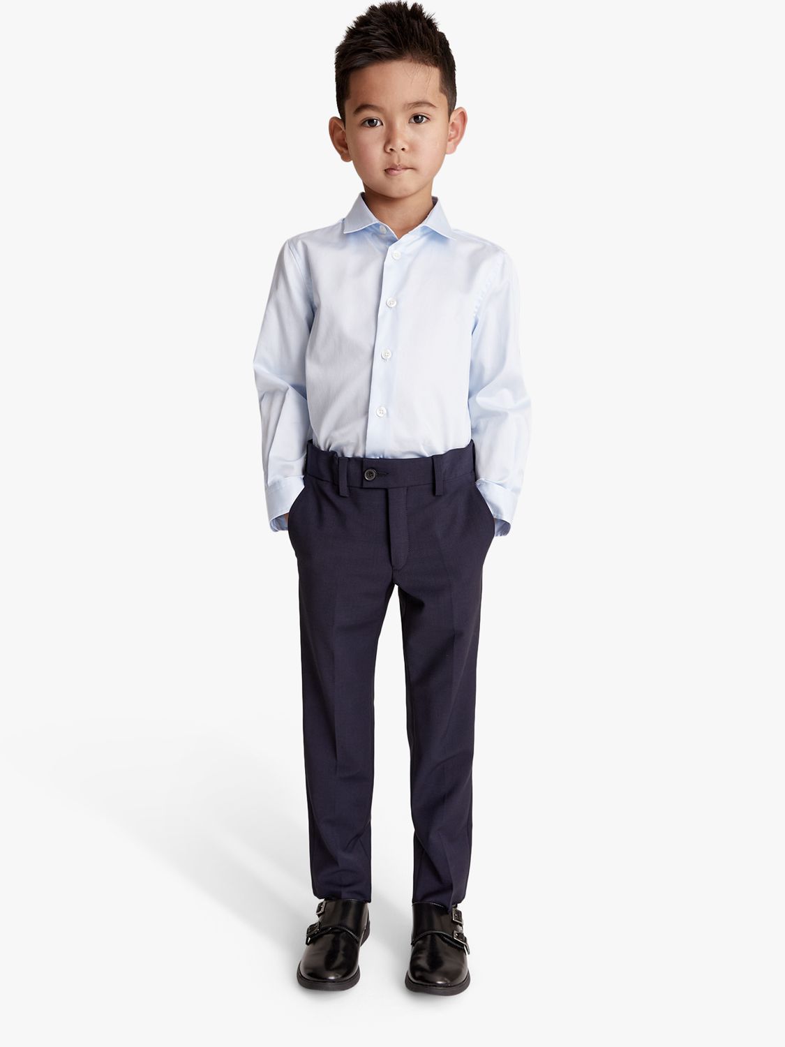 Buy Reiss Kids' Hope Modern Fit Trousers, Navy Online at johnlewis.com