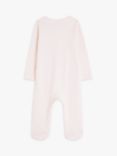 John Lewis Baby Elephant Stripe Bodysuit, Pink/Multi