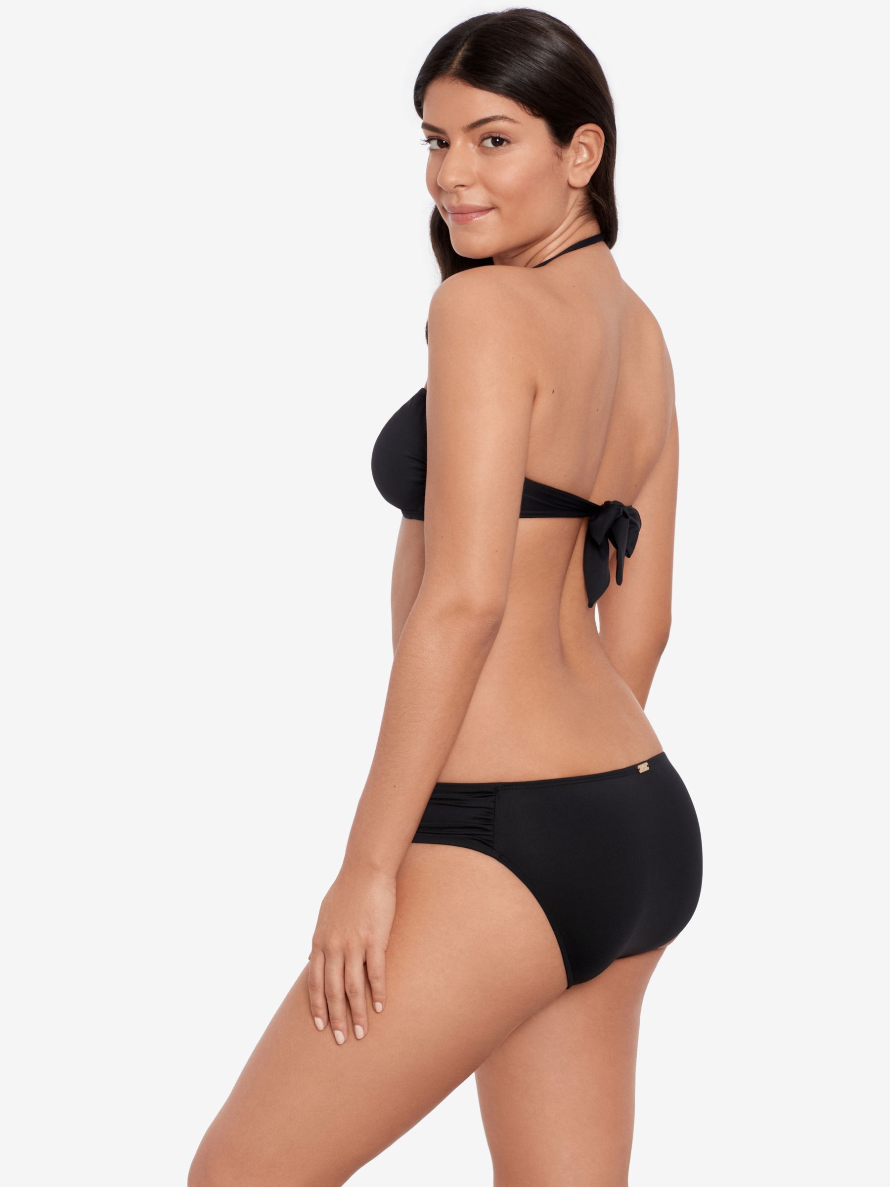 Buy Lauren Ralph Lauren Solid Hipster Bikini Bottoms Online at johnlewis.com