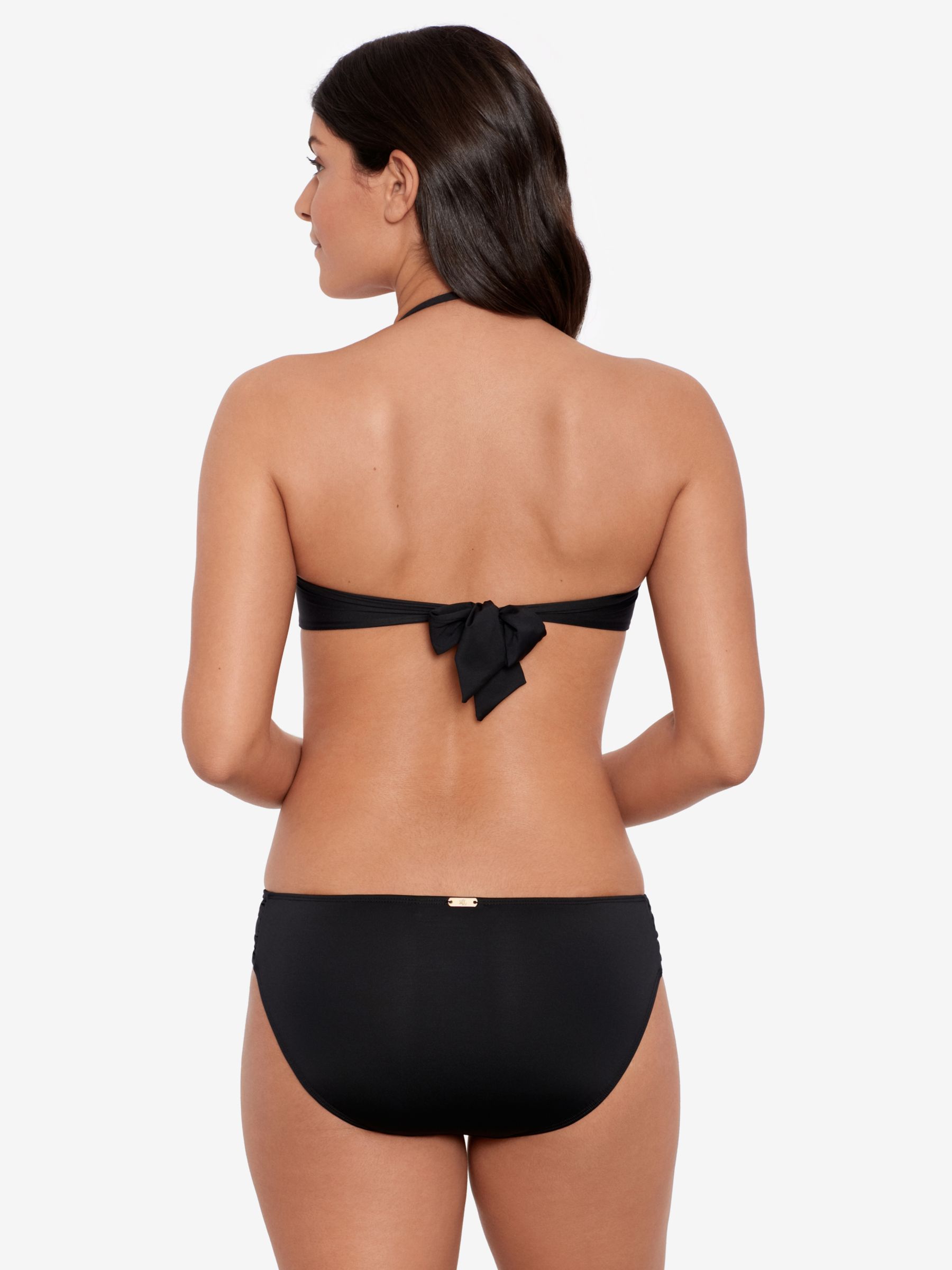 Buy Lauren Ralph Lauren Solid Hipster Bikini Bottoms Online at johnlewis.com