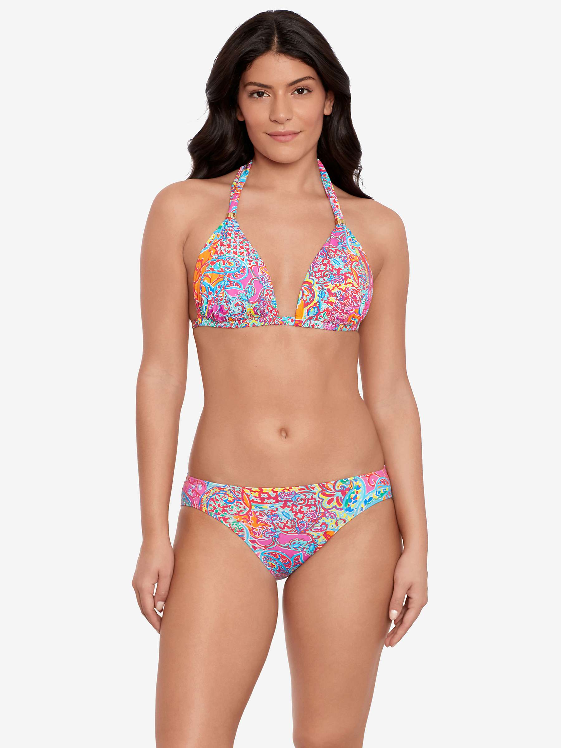Buy Lauren Ralph Lauren Halterneck Bikini Top, Multi Online at johnlewis.com