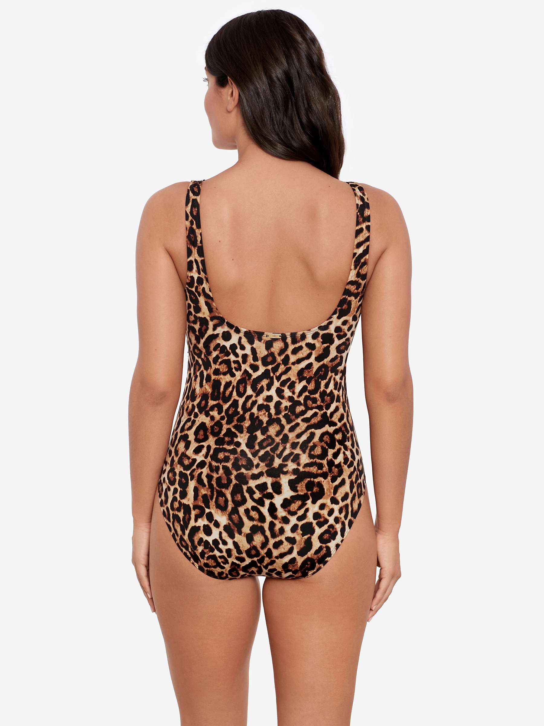 Buy Lauren Ralph Lauren Ring Swimsuit, Brown Online at johnlewis.com
