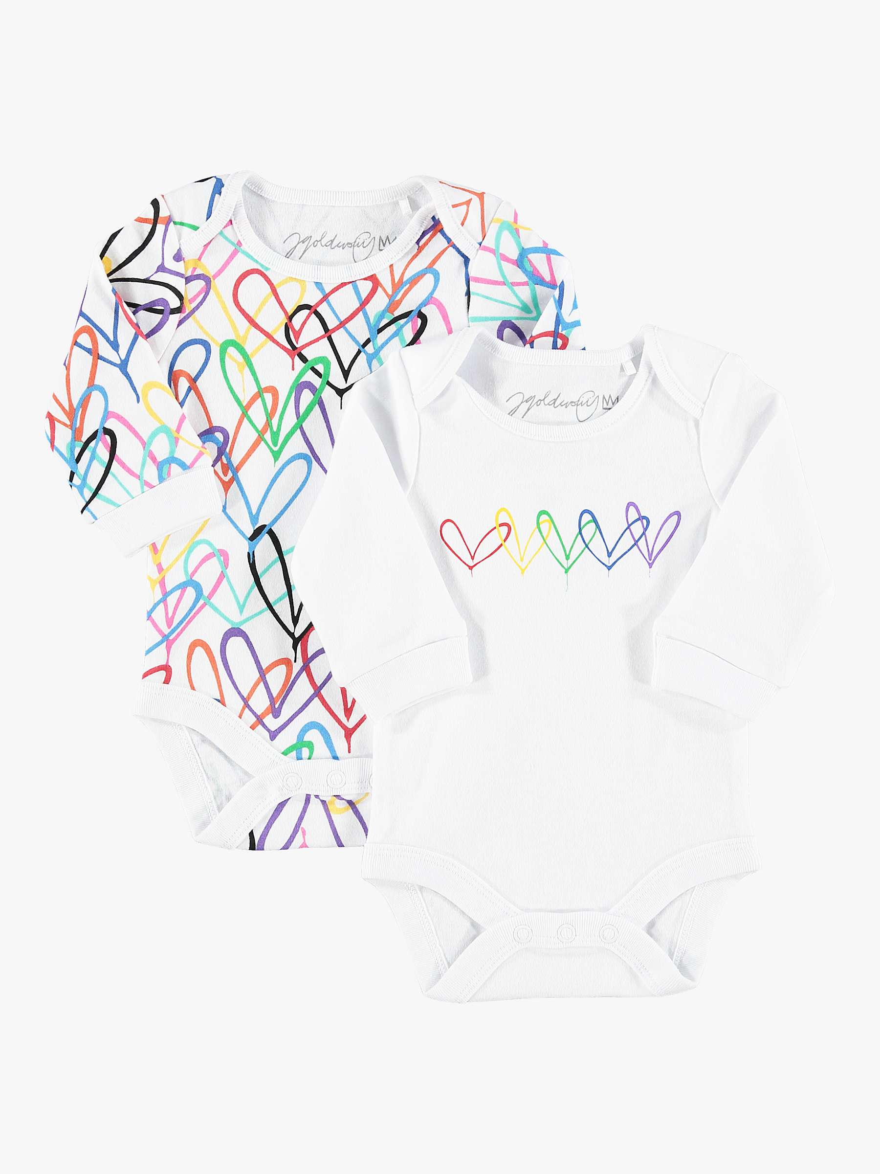 Buy From Babies with Love Baby #Lovewall Bodysuits Gift Set, Neutral Online at johnlewis.com