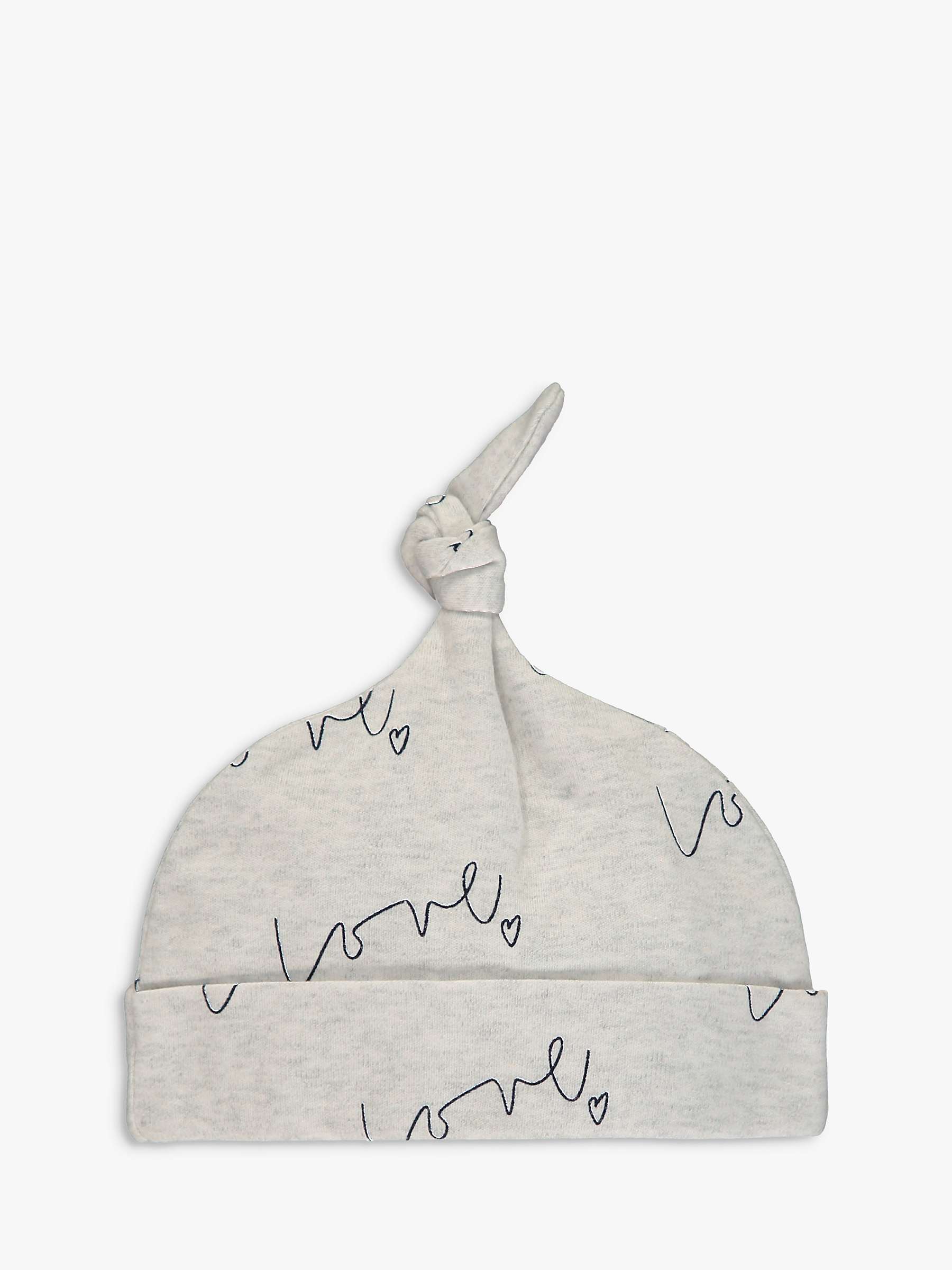Buy From Babies with Love Love Script Baby Grow, Hat & Muslin Shawl Gift Set, Grey Online at johnlewis.com