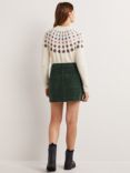 Boden Fluffy Embroidered Jumper, Ivory/Multi