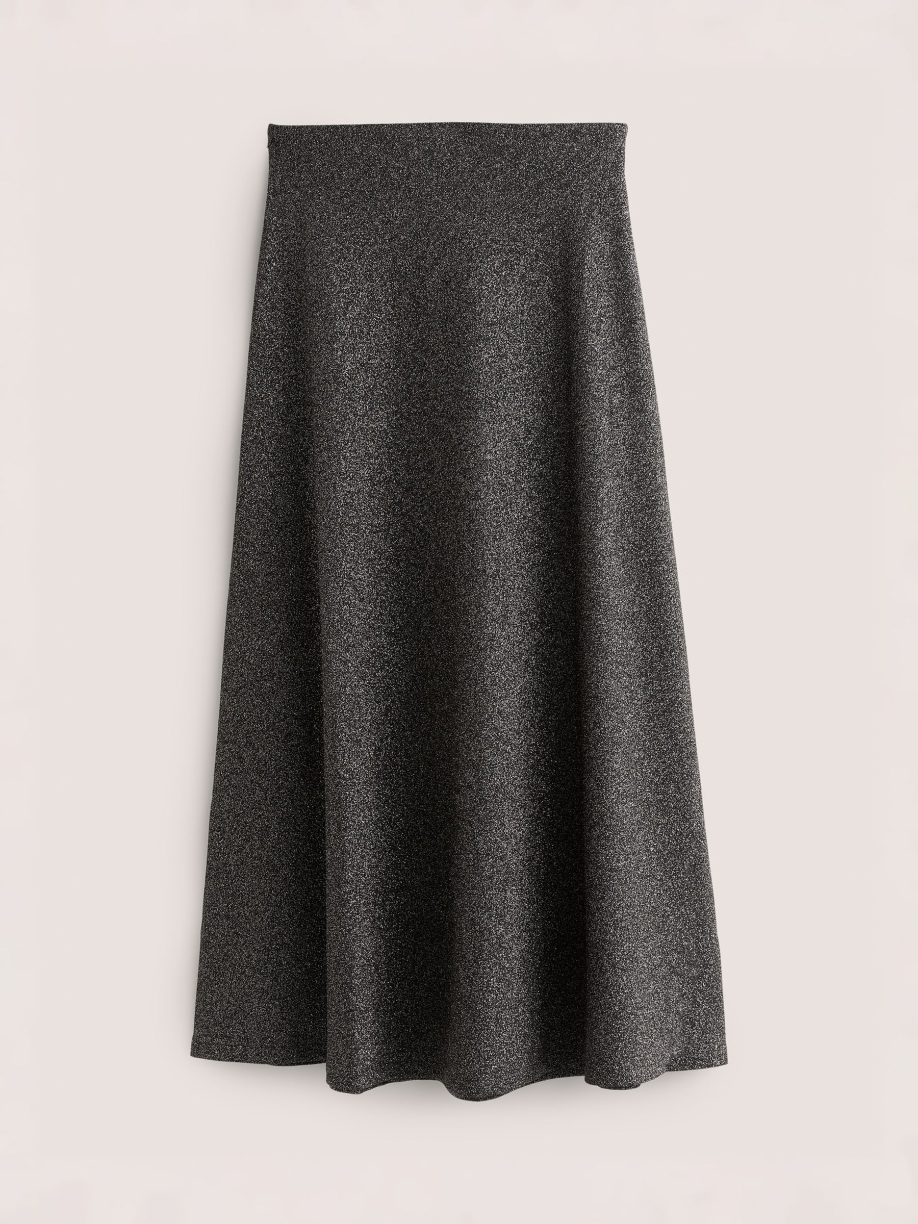 Buy Boden Metallic Jersey Skirt, Black/Silver Online at johnlewis.com