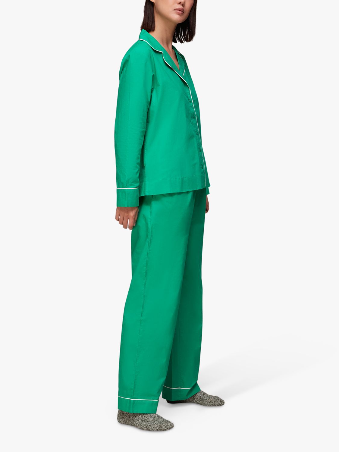 Jonny Satin Pajama Set - Emerald