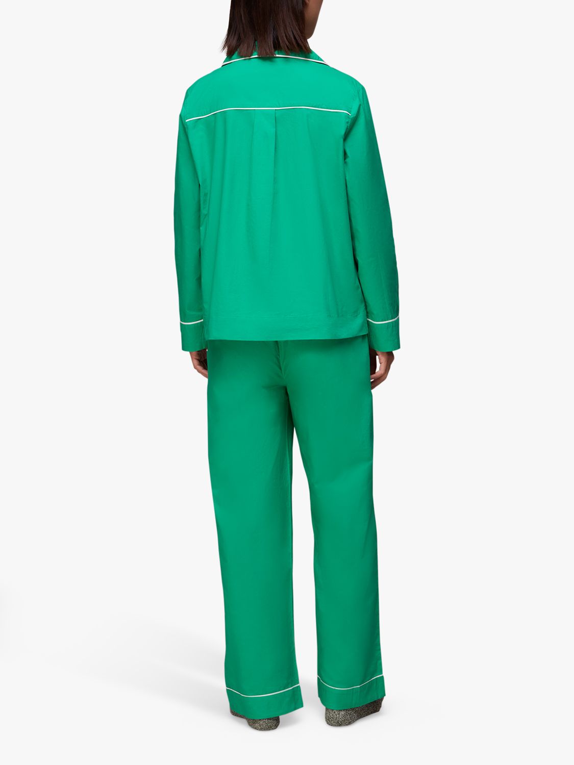 Buy Whistles Contrast Piping Cotton Pyjamas Online at johnlewis.com