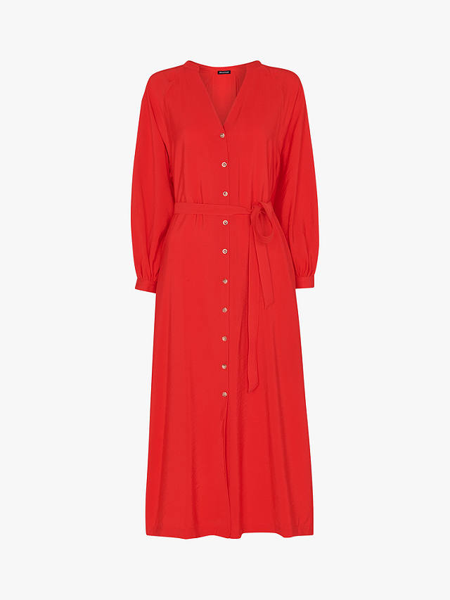Whistles Lizzie Midi Dress, Red
