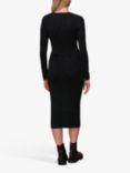 Whistles Annie Sparkle Knitted Dress, Black