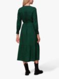 Whistles Diagonal Twist Midi Dress, Green