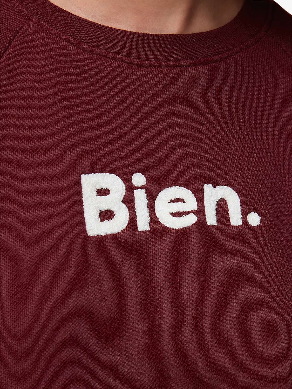 Buy Whistles Bien Logo Sweatshirt, Wine Online at johnlewis.com