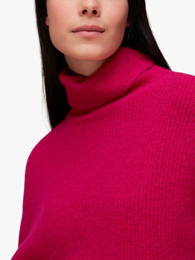 Hot pink hot sale roll neck