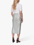 Whistles Sequin Column Midi Skirt