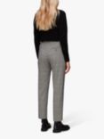 Whistles Lucie Checked Cigarette Trousers, Brown