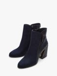 Moda in Pelle Amy Block Heel Ankle Boots, Navy