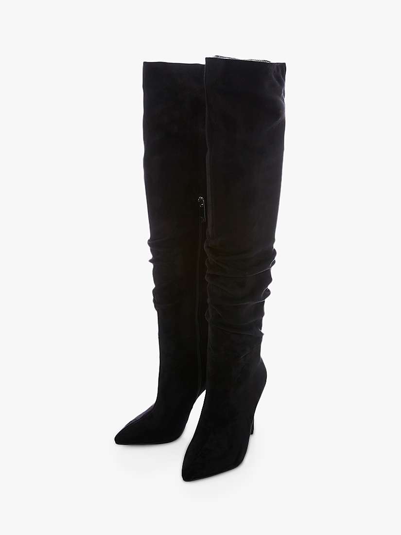 Buy Moda in Pelle Siara Slouch Over The Knee Boots, Black Online at johnlewis.com