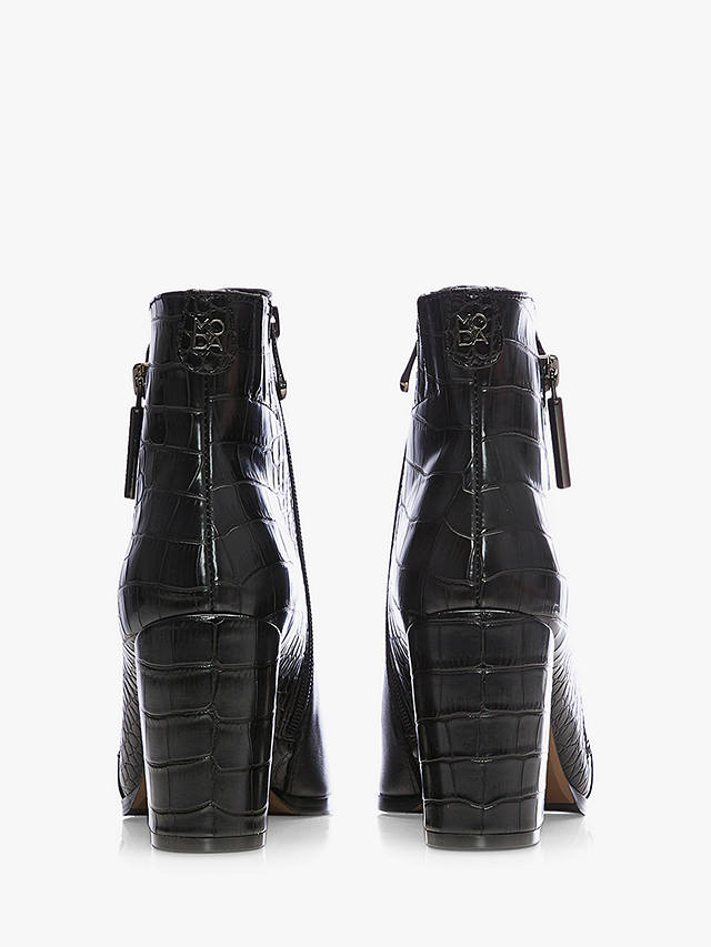 Moda in Pelle Amy Block Heel Ankle Boots, Black at John Lewis & Partners