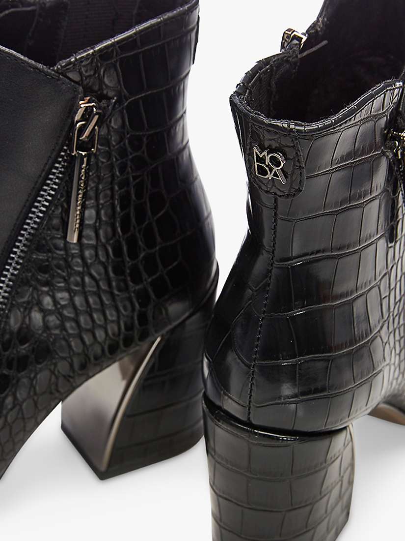 Buy Moda in Pelle Amy Block Heel Ankle Boots, Black Online at johnlewis.com