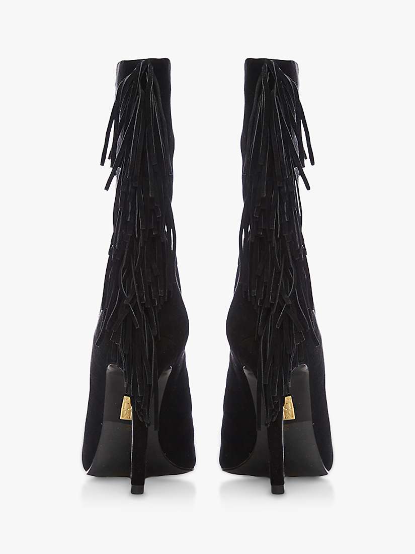 Buy Moda in Pelle Oliivia Suede Fringe Ankle Boots, Black Online at johnlewis.com