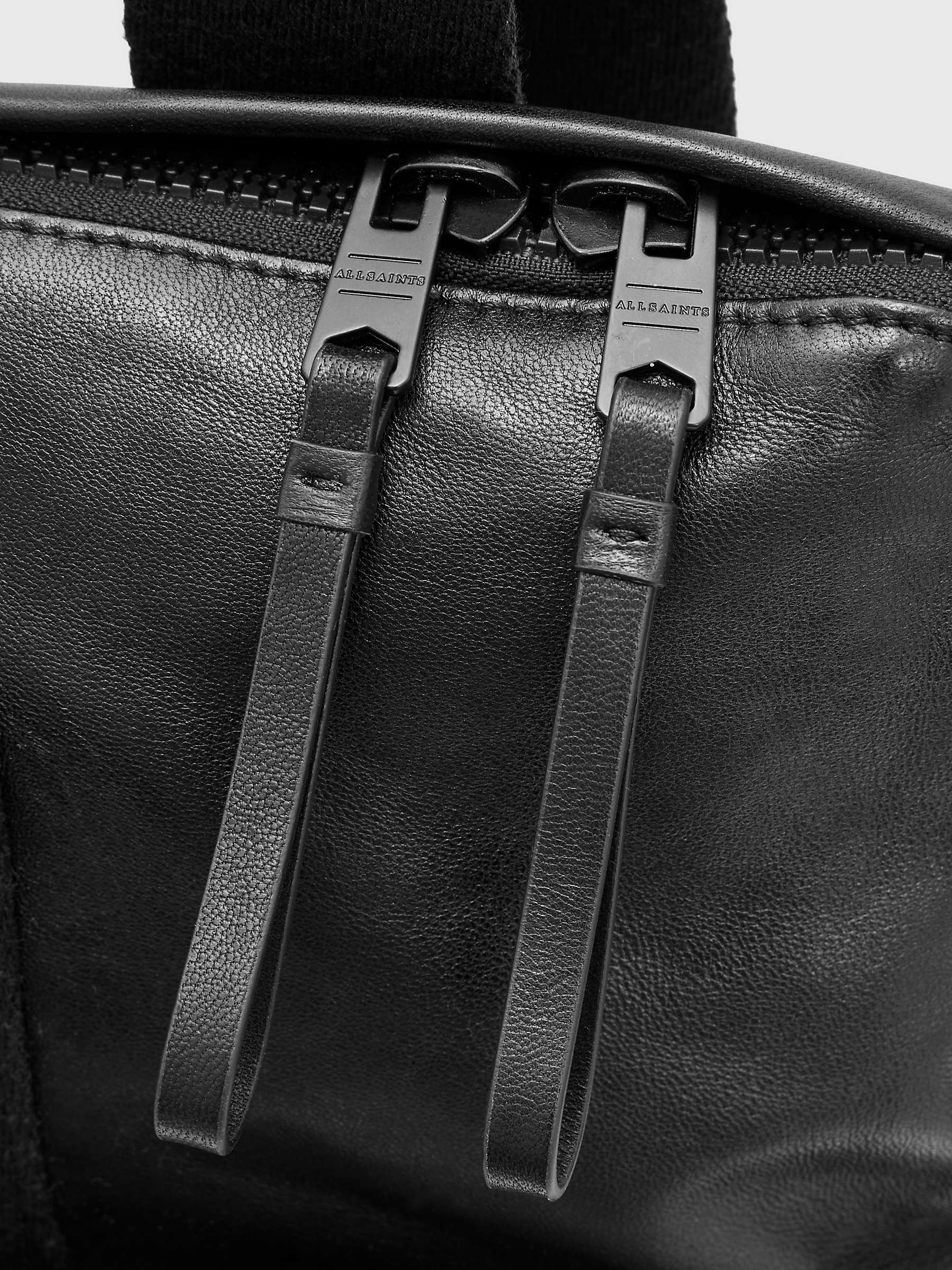 AllSaints Force Backpack, Black at John Lewis & Partners
