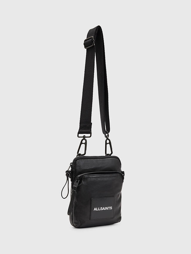 AllSaints Falcon Cross Body Pouch Bag, Black