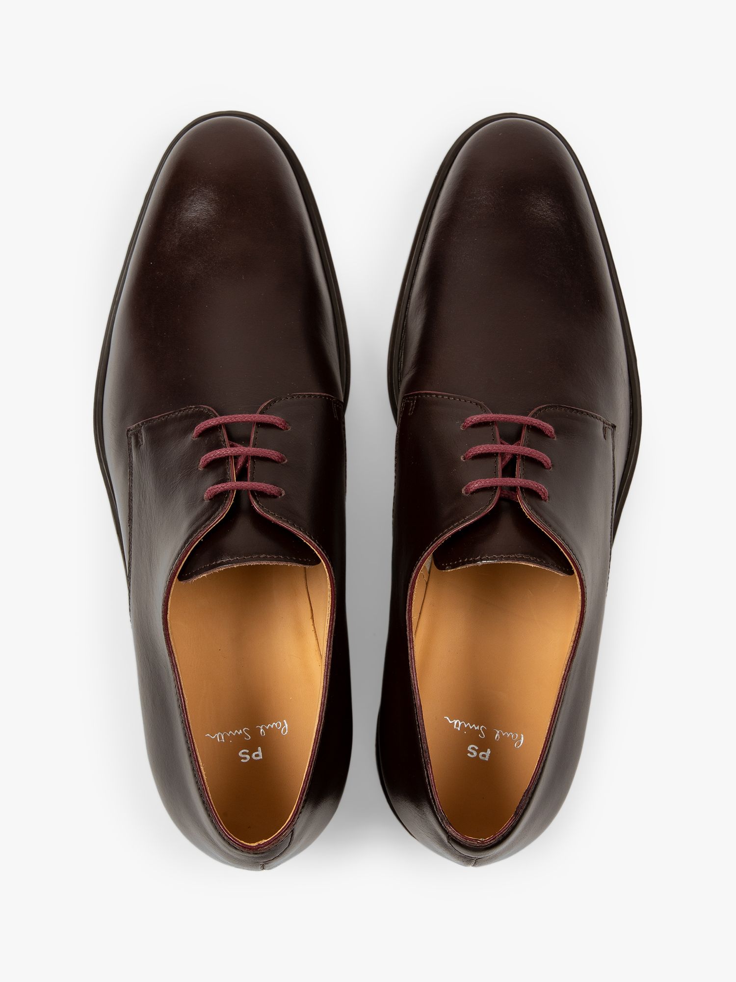 Paul Smith almond-toe suede derby shoes - Brown