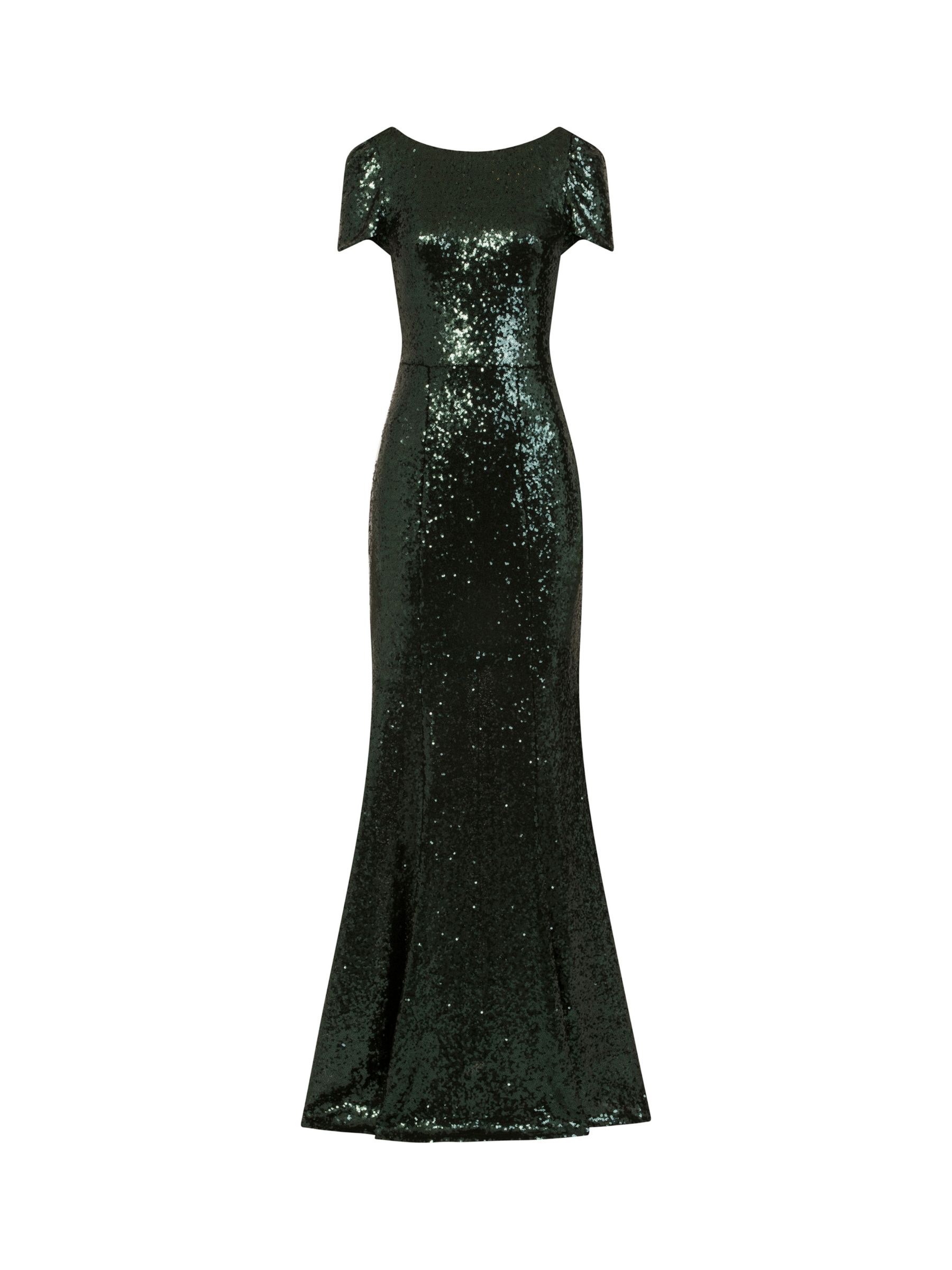 Buy HotSquash Sequin Maxi Dress, Green Online at johnlewis.com